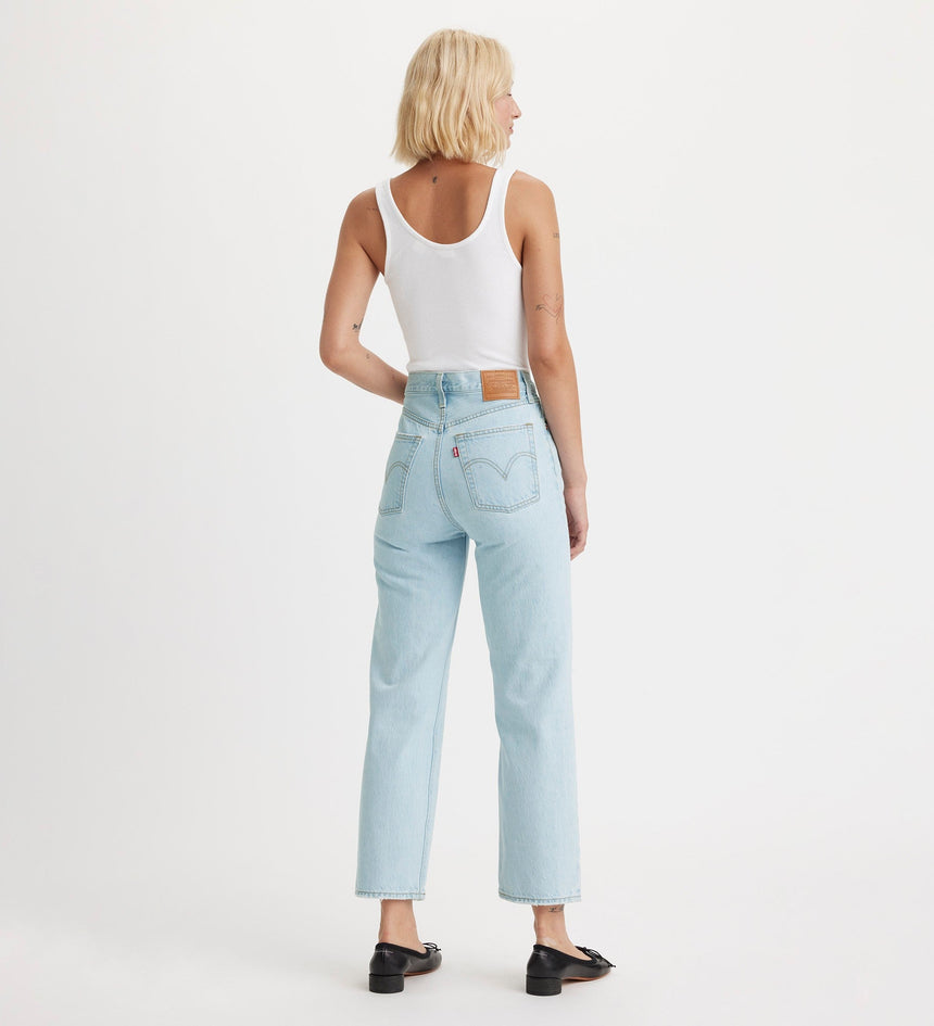 levi's® ribcage 高腰直腳牛仔褲 | 女裝 7269301112527 Ojai Shore - Blue – Levi's 香港