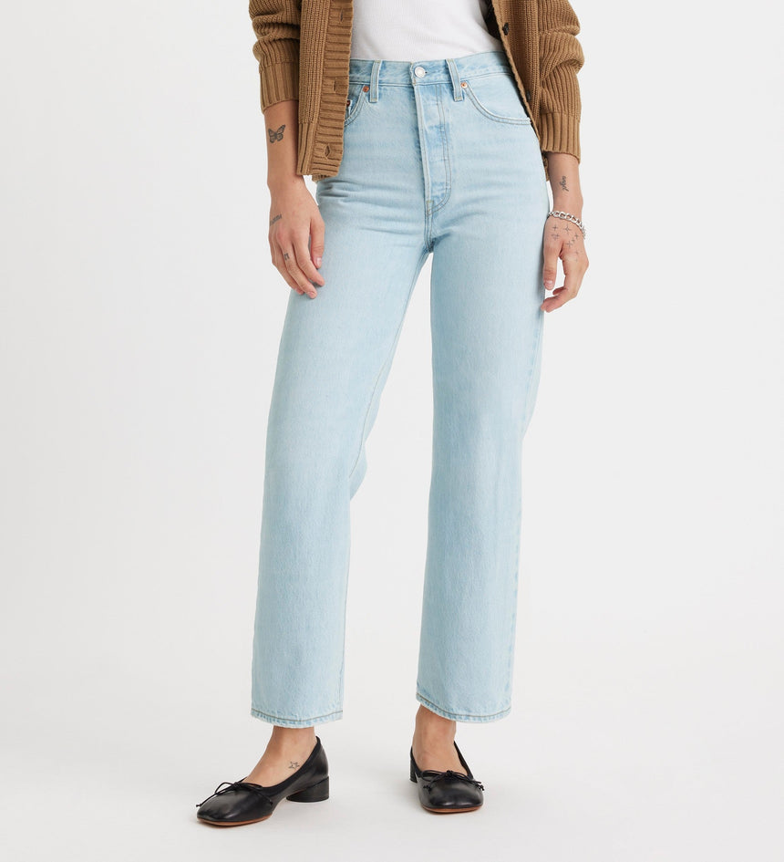 levi's® ribcage 高腰直腳牛仔褲 | 女裝 7269301112527 Ojai Shore - Blue – Levi's 香港