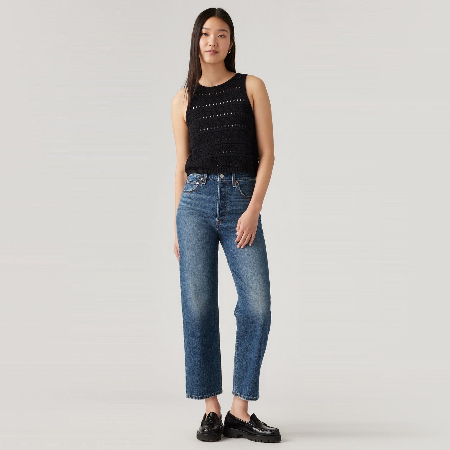 Levi's® Ribcage 高腰直腳九分牛仔褲 | 女裝