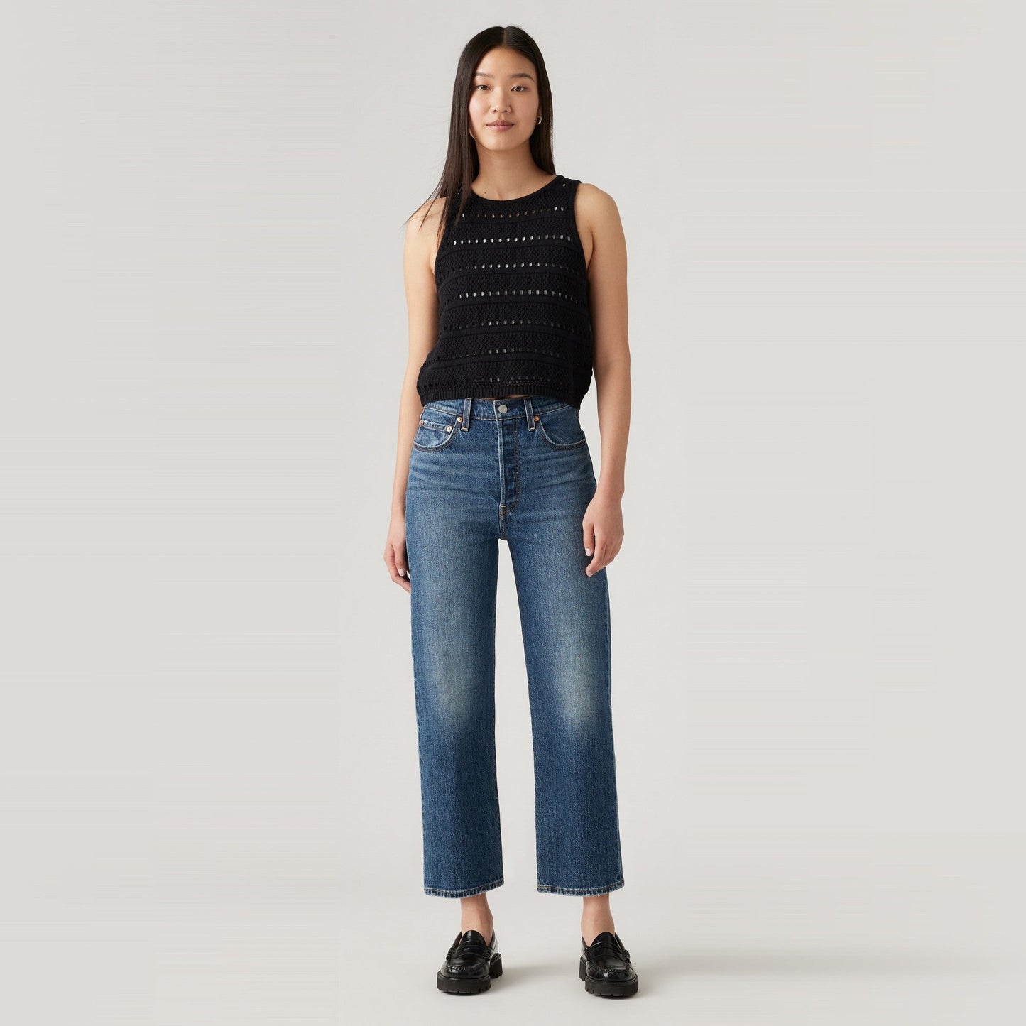 Levi's® Ribcage 高腰直腳九分牛仔褲 | 女裝