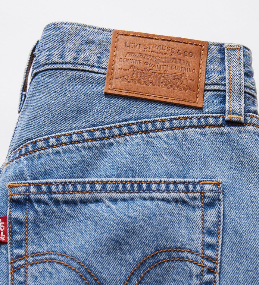 levi's® 女士ribcage 闊腳牛仔褲 | 女裝 A608100052730 Splash Zone - Med Indigo - Flat Finish – Levi's 香港