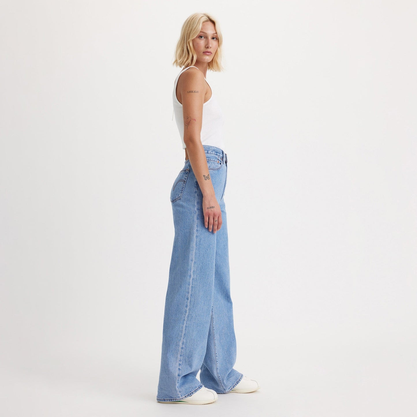 Levi's® 女士Ribcage 闊腳牛仔褲 | 女裝