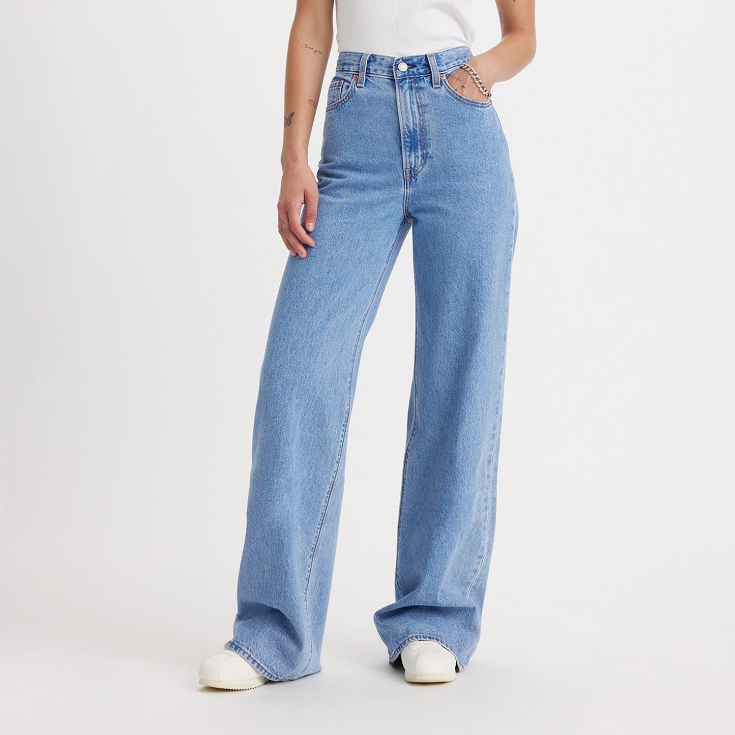 Levi's® 女士Ribcage 闊腳牛仔褲 | 女裝