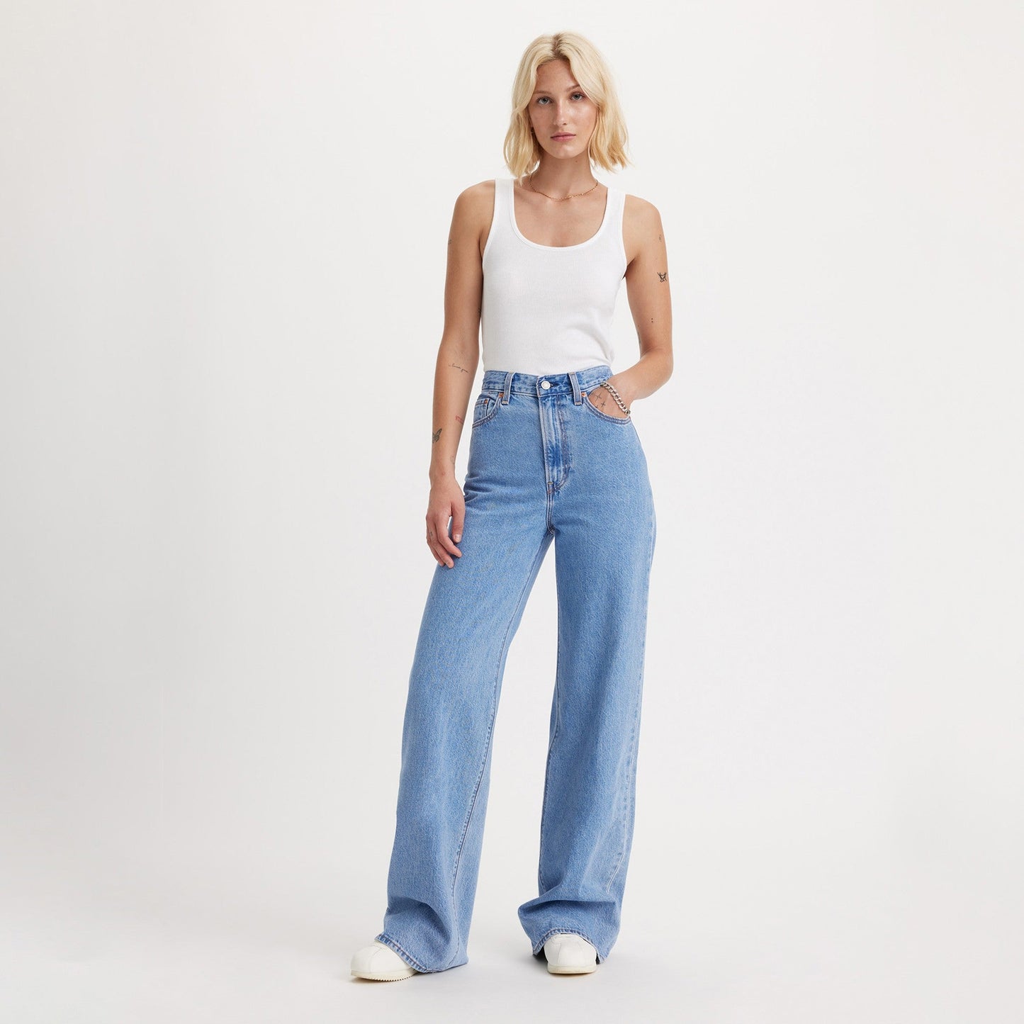 Levi's® 女士Ribcage 闊腳牛仔褲 | 女裝