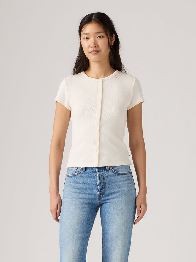 levi's® rory button-through 鈕扣襯衫 | 女裝   0086M0001XS- White  – Levi's 香港