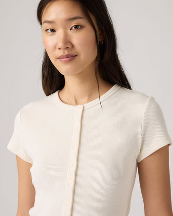 levi's® women's rory button-through shirt 0086M0001S- White  – Levi's Hong Kong