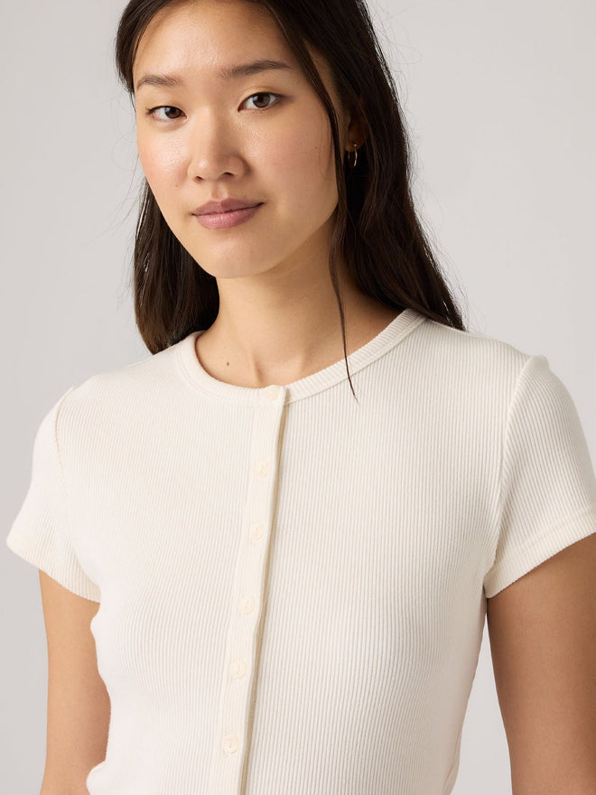 levi's® rory button-through 鈕扣襯衫 | 女裝   0086M0001XS- White  – Levi's 香港