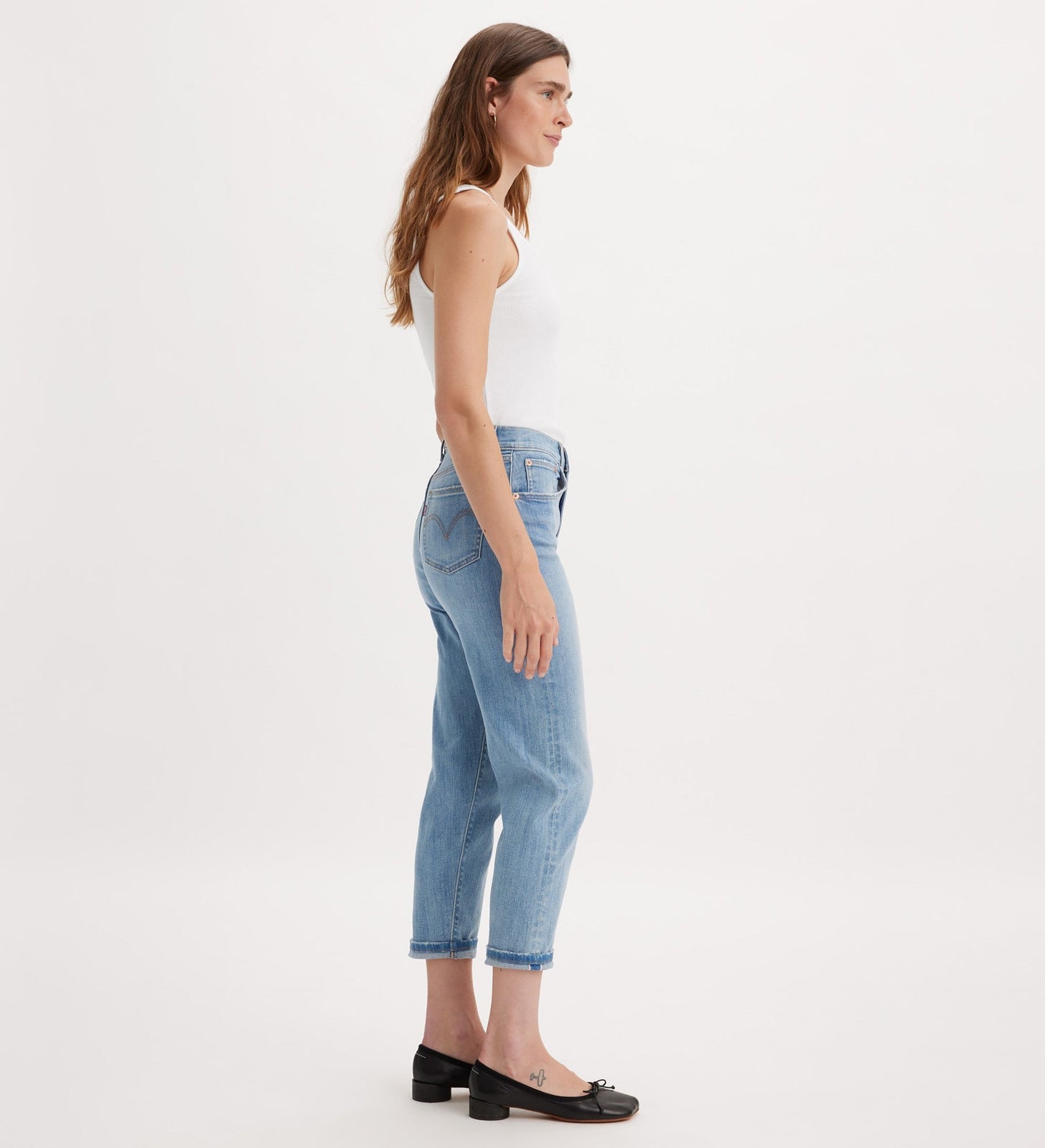 levi's® 高腰男友 boyfriend 牛仔褲 | 女裝 1974500112727 Authentically Blue – Levi's 香港