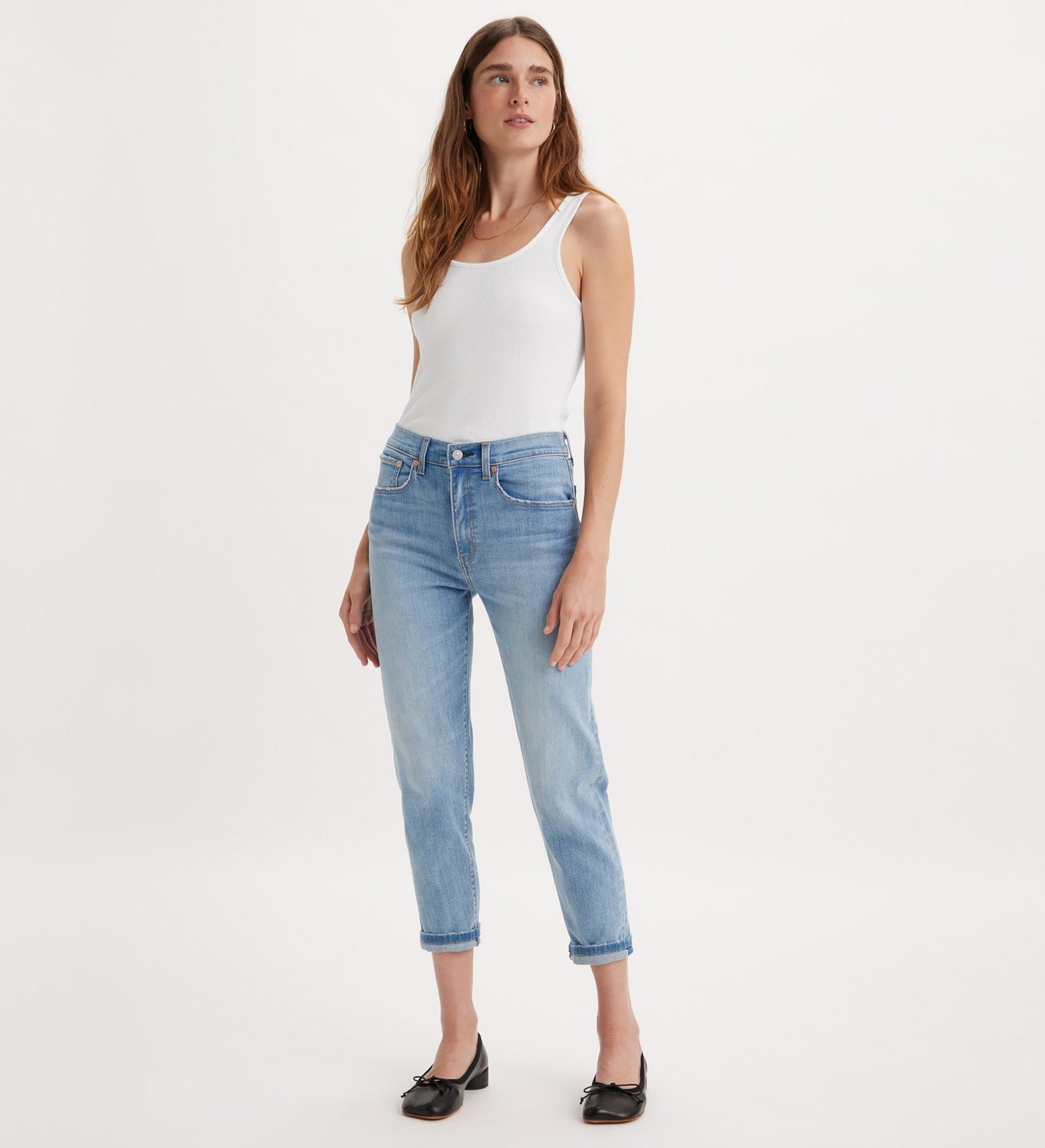 levi's® 高腰男友 boyfriend 牛仔褲 | 女裝 1974500112727 Authentically Blue – Levi's 香港