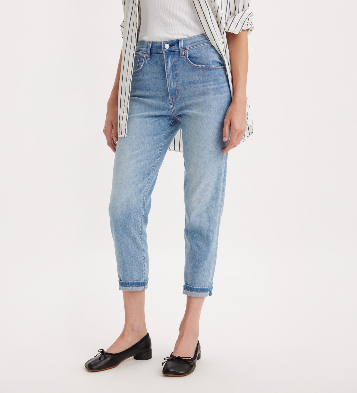levi's® 高腰男友 boyfriend 牛仔褲 | 女裝 1974500112727 Authentically Blue – Levi's 香港