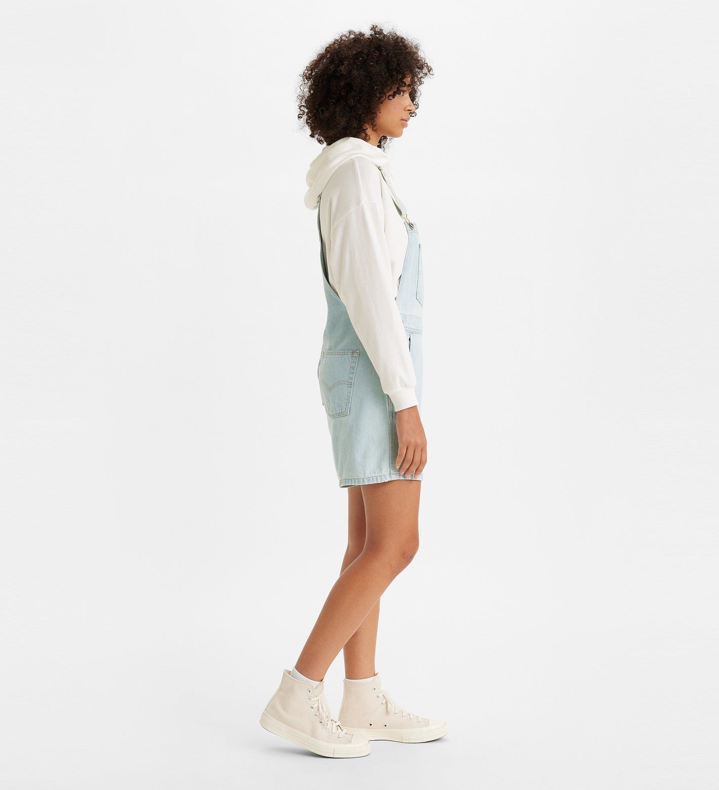 levi’s® women’s silvertab™ shortalls A47090000XS- Light Indigo Stonewash – Levi's Hong Kong