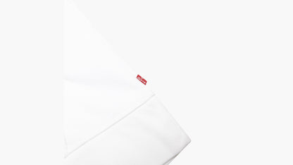 Levi's®Batwing Logo 白色重磅抽繩連帽衛衣 | 女裝