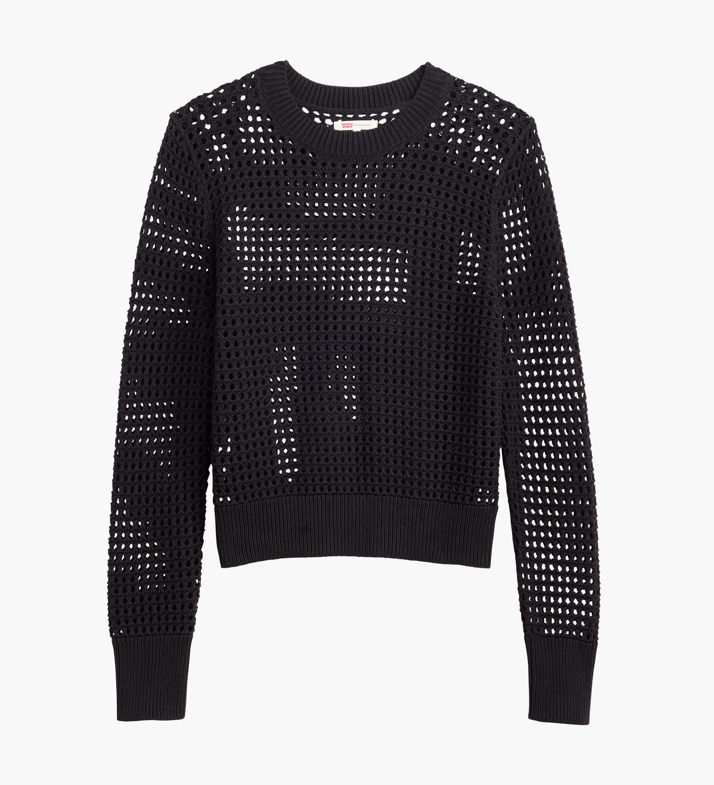 levi's® women's superbloom crochet long-sleeve top A88890001XXS- Caviar – Levi's Hong Kong