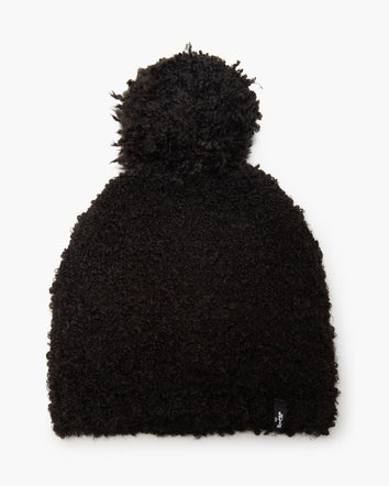 levi's® women's teddy bear bouclé beanie D55320002OS- Regular Black  – Levi's Hong Kong