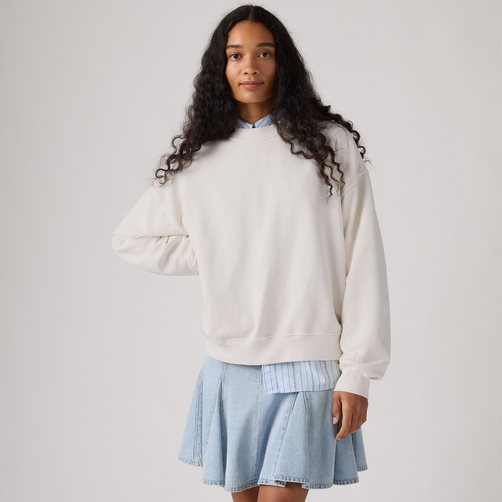 levi's® women's vintage boxy sweatshirt 006DW0007XS- Neutral – Levi's Hong Kong