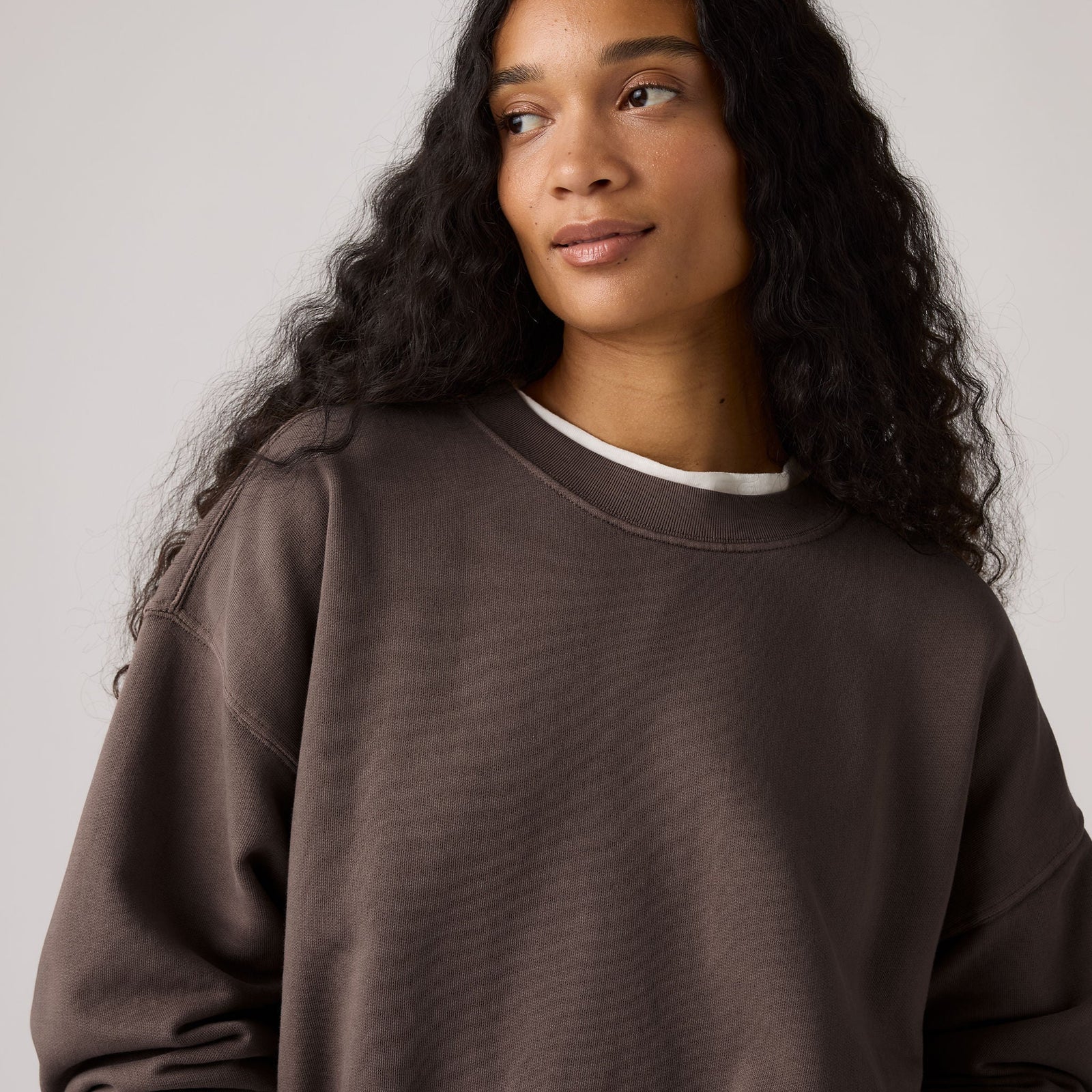 levi's® women's vintage boxy sweatshirt 006DW0009XS- Brown – Levi's Hong Kong