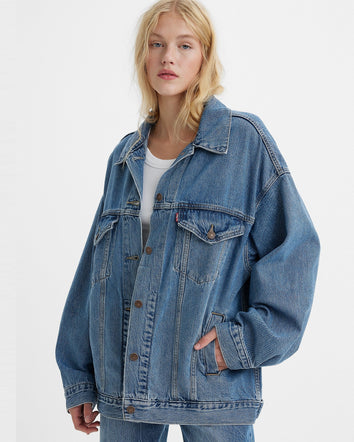 levi's® xl 牛仔褸 | 女裝 A34720003XXS- Medium Indigo  – Levi's 香港