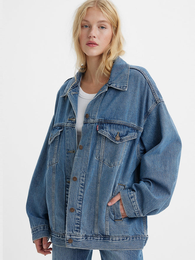 levi's® xl 牛仔褸 | 女裝 A34720003XS- Medium Indigo  – Levi's 香港