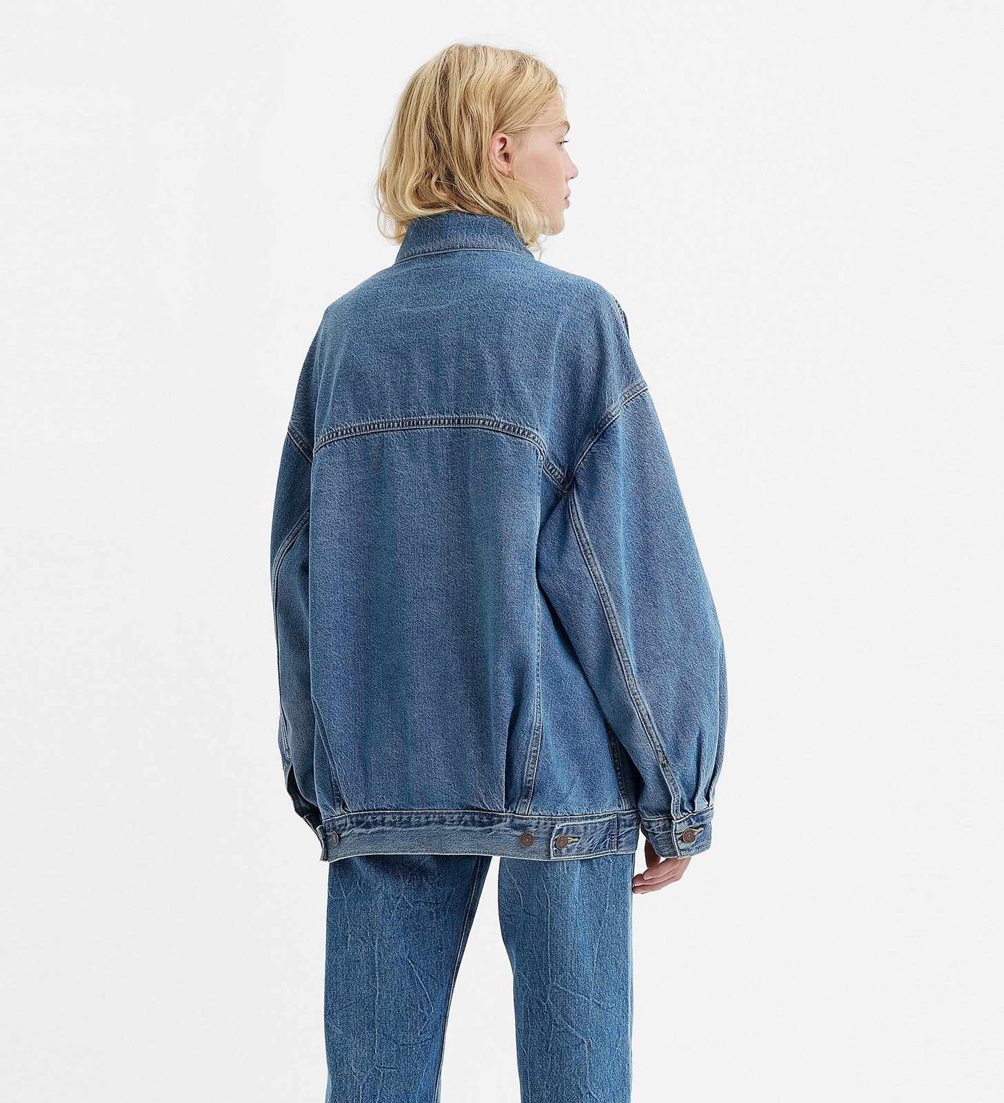 levi's® xl 牛仔褸 | 女裝 A34720003XXS- Medium Indigo – Levi's 香港