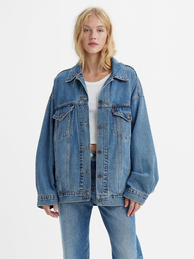 levi's® xl 牛仔褸 | 女裝 A34720003XS- Medium Indigo  – Levi's 香港
