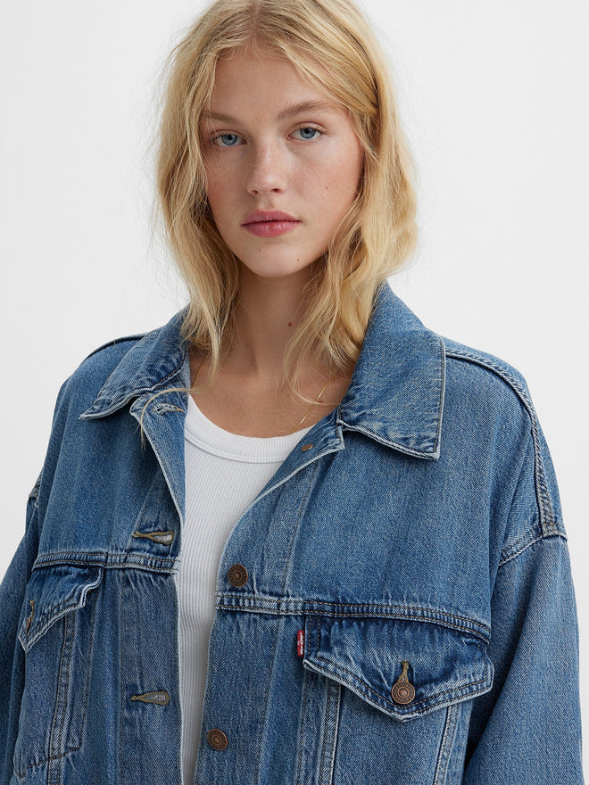levi's® xl 牛仔褸 | 女裝 A34720003XS- Medium Indigo  – Levi's 香港