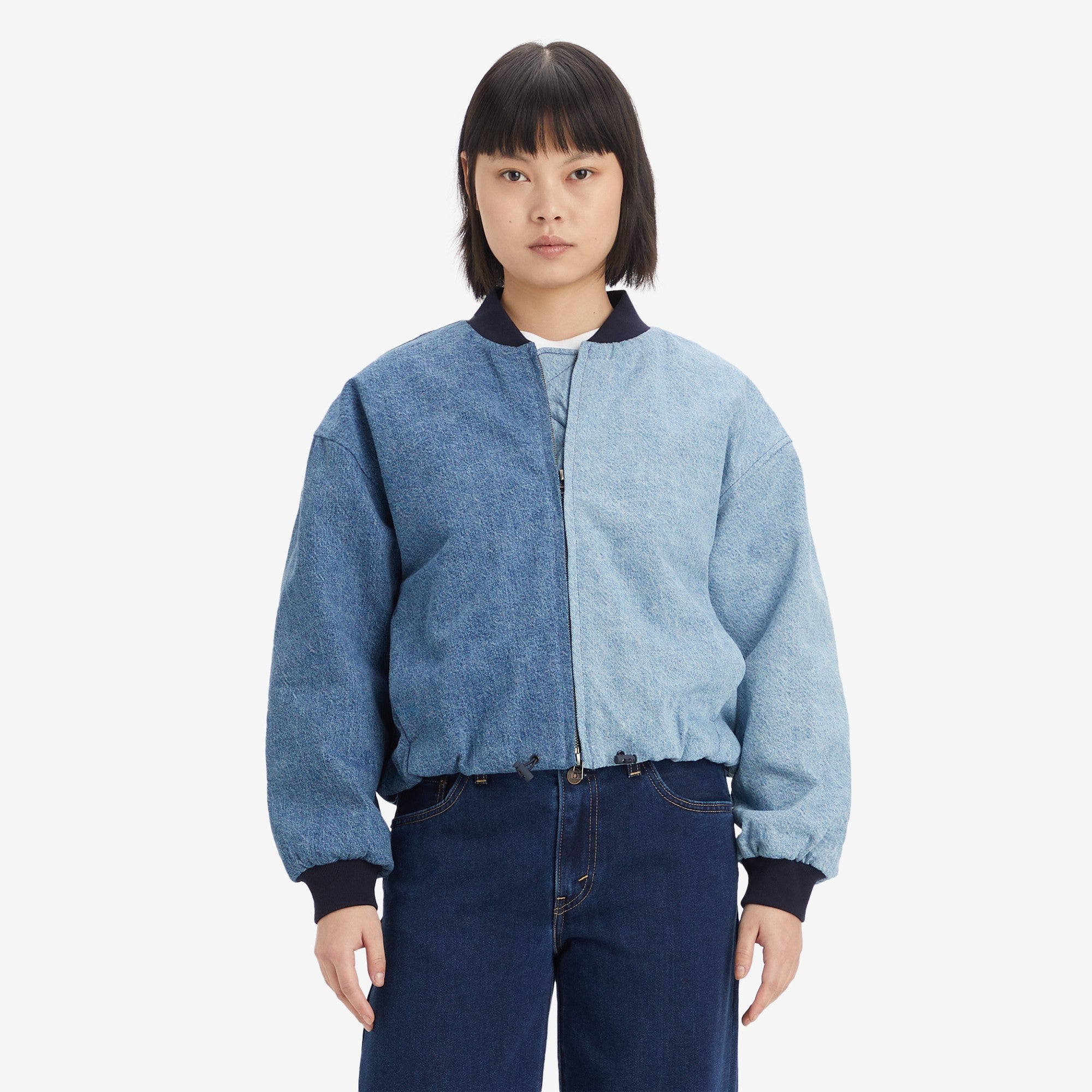 Levi s Women s XS Baby Jacket Just Hit Ctrl To Entr Medium Indigo Worn In Levi s HK Levi s Hong Kong