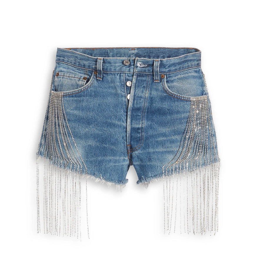 levi's® x naomi osaka crystal fringe shorts A2482000026- Fringe Short – Levi's Hong Kong