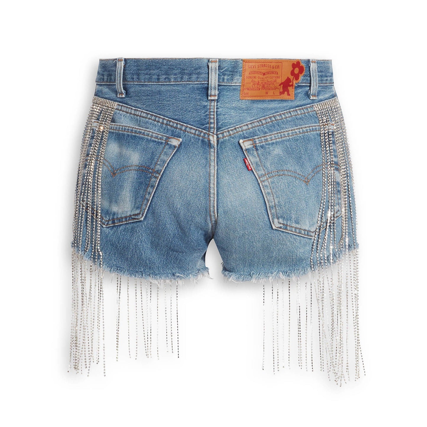 Levi's® X Naomi Osaka Crystal Fringe Shorts