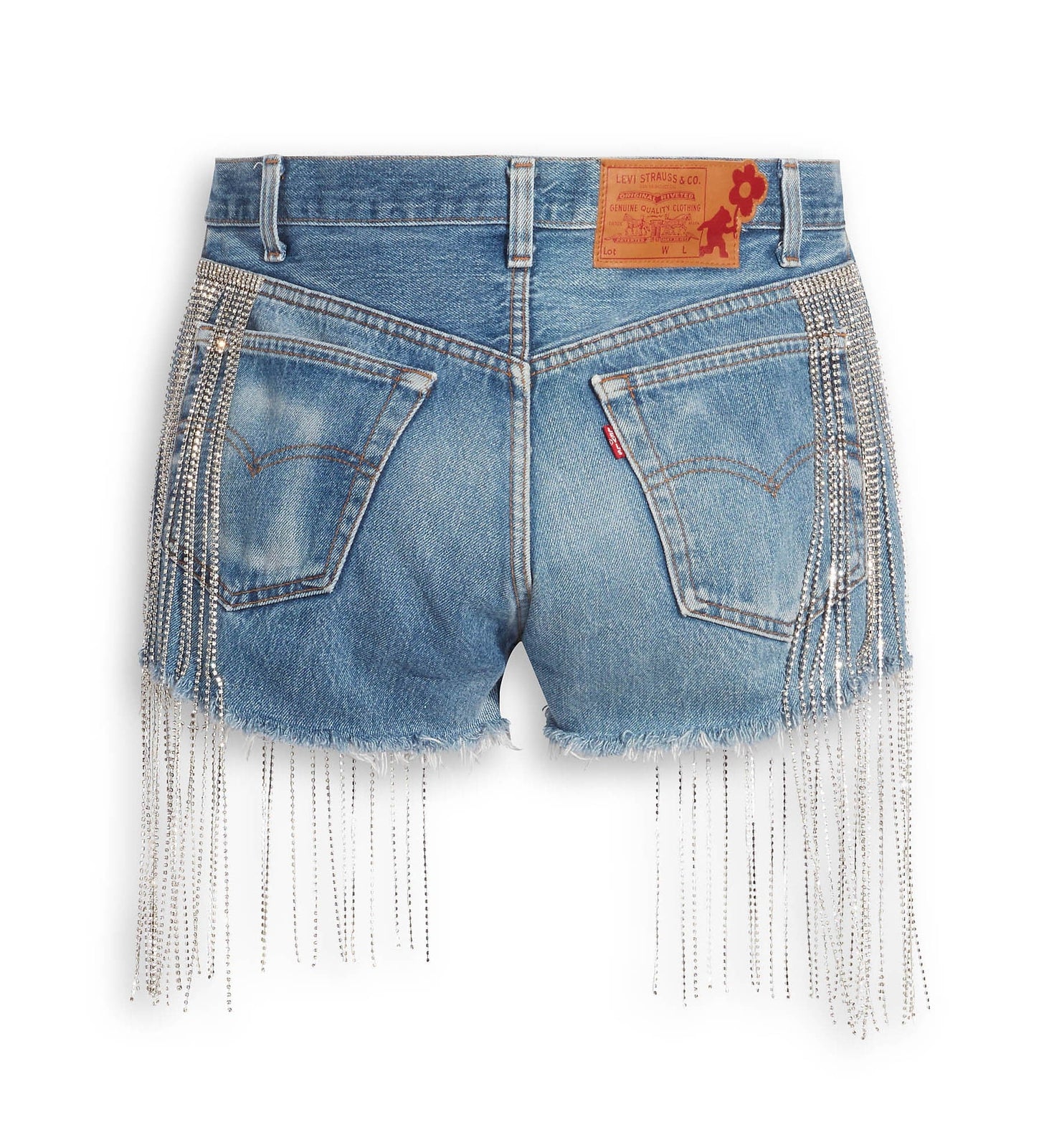 levi's® x naomi osaka crystal fringe shorts A2482000028- Fringe Short – Levi's Hong Kong