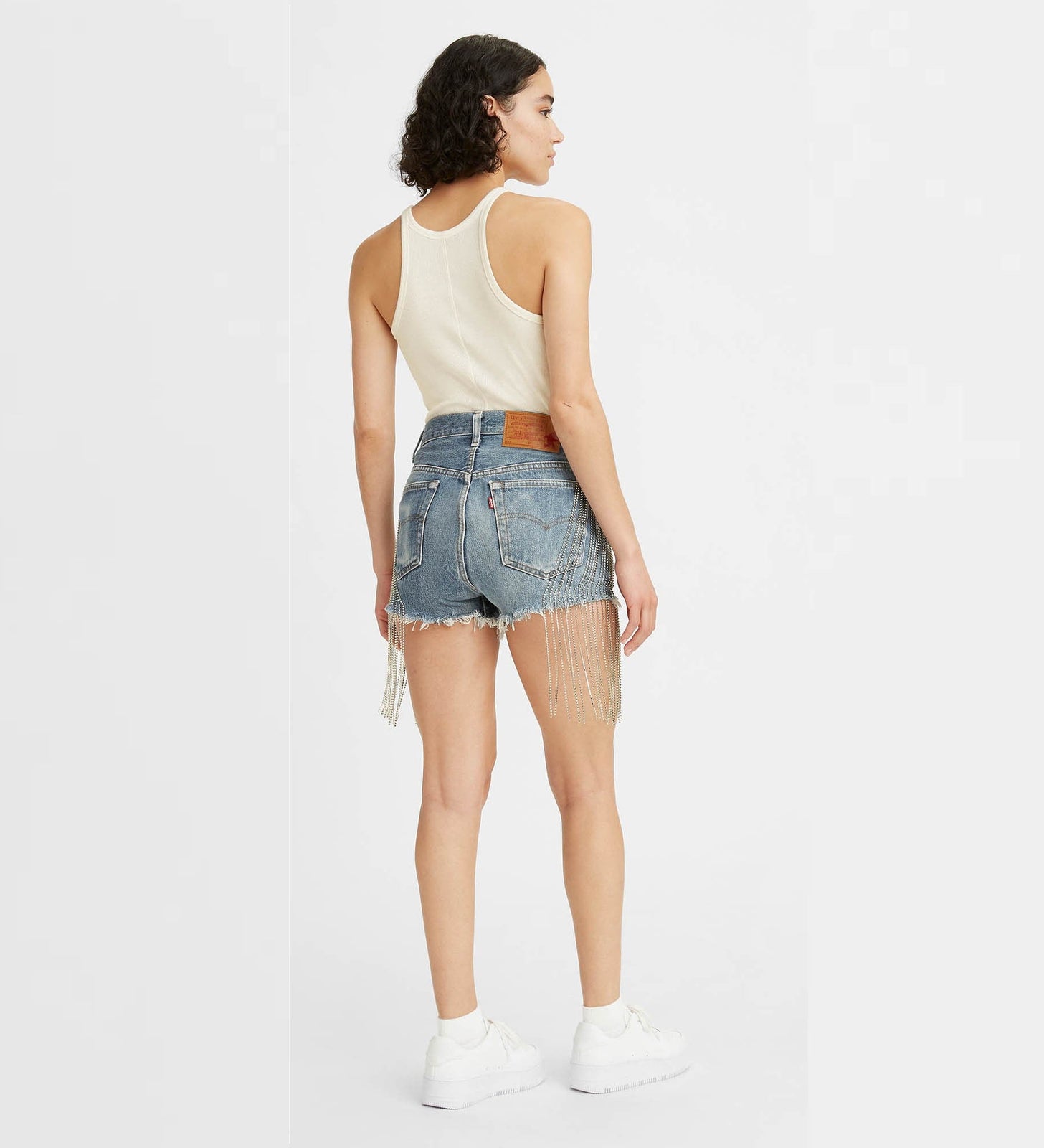 levi's® x naomi osaka crystal fringe shorts A2482000028- Fringe Short – Levi's Hong Kong