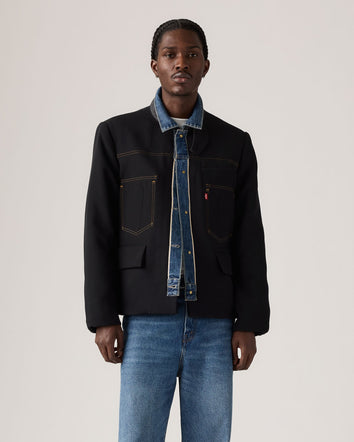 levi’s® x sacai 牛仔 x matelasse twill 雙面西裝褸 | 男裝 0035J0000S- Rinse/Black  – Levi's 香港