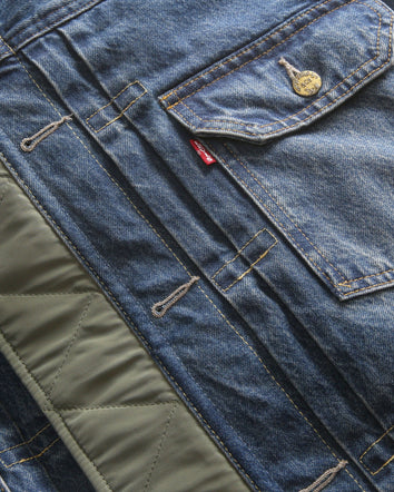 levi’s® x sacai men’s denim x nylon twill reversible blouson 0035K0001XS- Vintage/Khaki  – Levi's Hong Kong