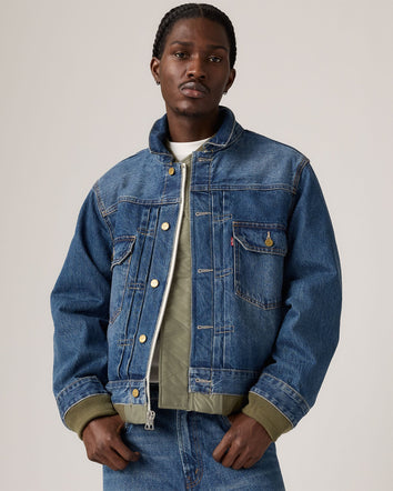 levi’s® x sacai 雙面雙色飛行外套 | 男裝 0035K0001XS- Vintage/Khaki  – Levi's 香港