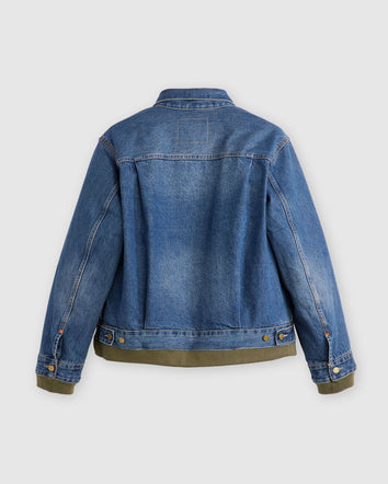 levi’s® x sacai men’s denim x nylon twill reversible blouson 0035K0001XS- Vintage/Khaki  – Levi's Hong Kong