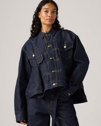 levi’s® x sacai women’s denim jacket 0035E0000L- Rinse  – Levi's Hong Kong