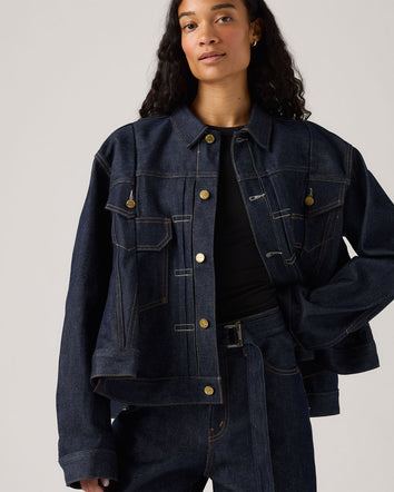levi’s® x sacai women’s denim jacket 0035E0000L- Rinse  – Levi's Hong Kong