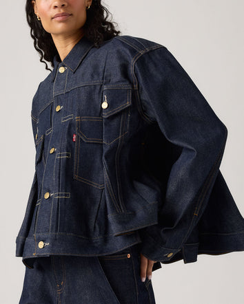 levi’s® x sacai women’s denim jacket 0035E0000L- Rinse  – Levi's Hong Kong