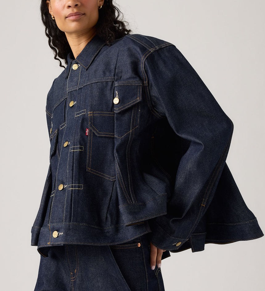 levi’s® x sacai women’s denim jacket 0035E0000L- Rinse – Levi's Hong Kong