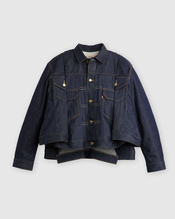 levi’s® x sacai women’s denim jacket 0035E0000L- Rinse  – Levi's Hong Kong