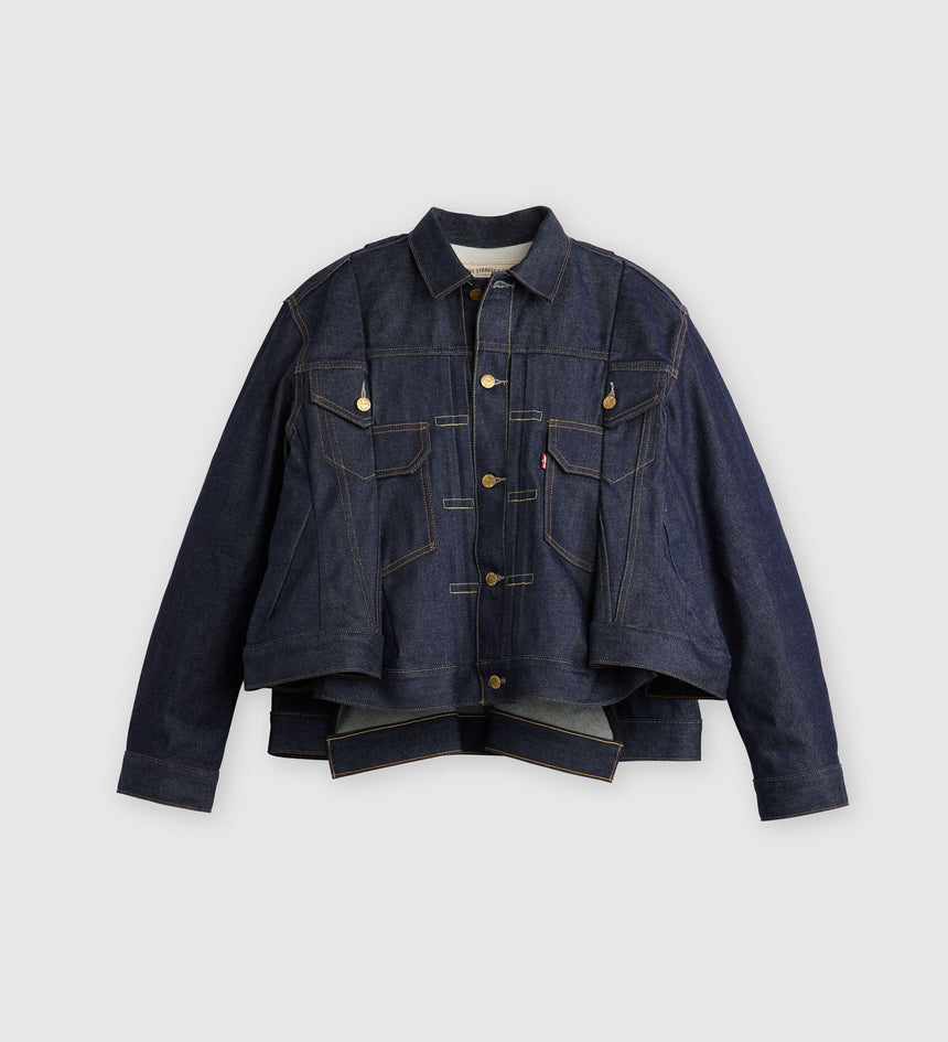 levi’s® x sacai women’s denim jacket 0035E0000L- Rinse – Levi's Hong Kong