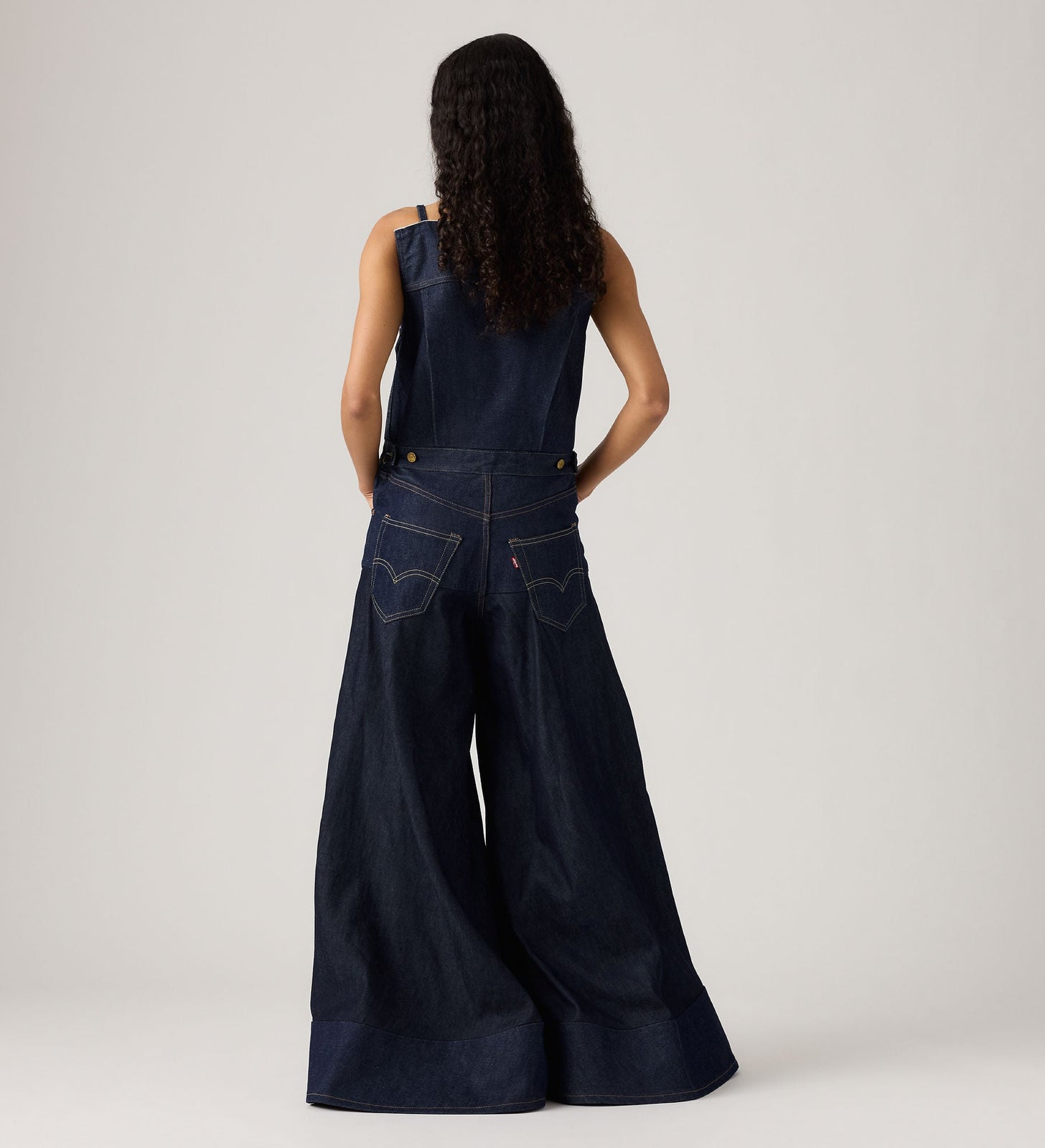 levi's® x sacai women’s denim jumpsuit 0035G0000S- Rinse – Levi's Hong Kong