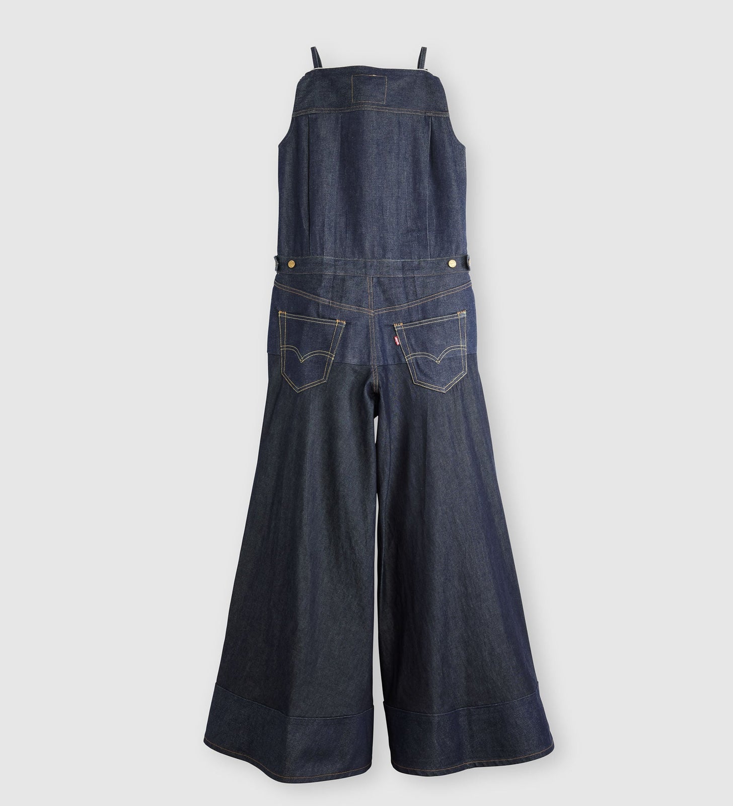 levi's® x sacai women’s denim jumpsuit 0035G0000S- Rinse – Levi's Hong Kong
