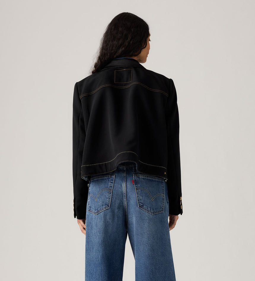 levi’s® x sacai women’s denim x metelasse twill jacket 0035F0000S- Black – Levi's Hong Kong