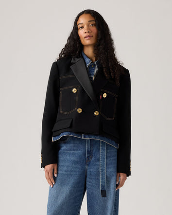 levi’s® x sacai women’s denim x metelasse twill jacket 0035F0000S- Black  – Levi's Hong Kong