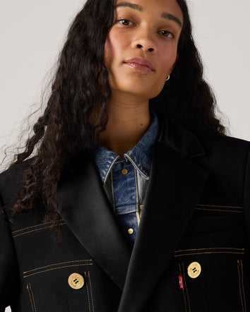 levi’s® x sacai women’s denim x metelasse twill jacket 0035F0000S- Black  – Levi's Hong Kong