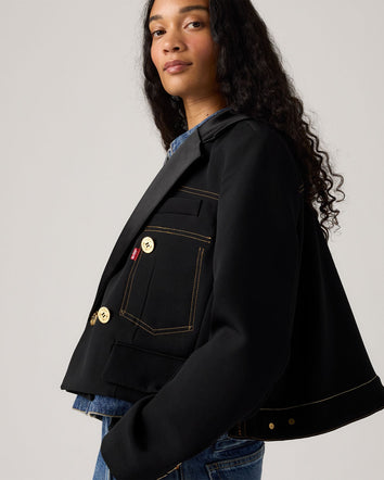 levi’s® x sacai women’s denim x metelasse twill jacket 0035F0000S- Black  – Levi's Hong Kong