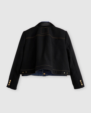levi’s® x sacai women’s denim x metelasse twill jacket 0035F0000S- Black  – Levi's Hong Kong