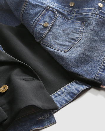 levi’s® x sacai women’s denim x metelasse twill jacket 0035F0000S- Black  – Levi's Hong Kong