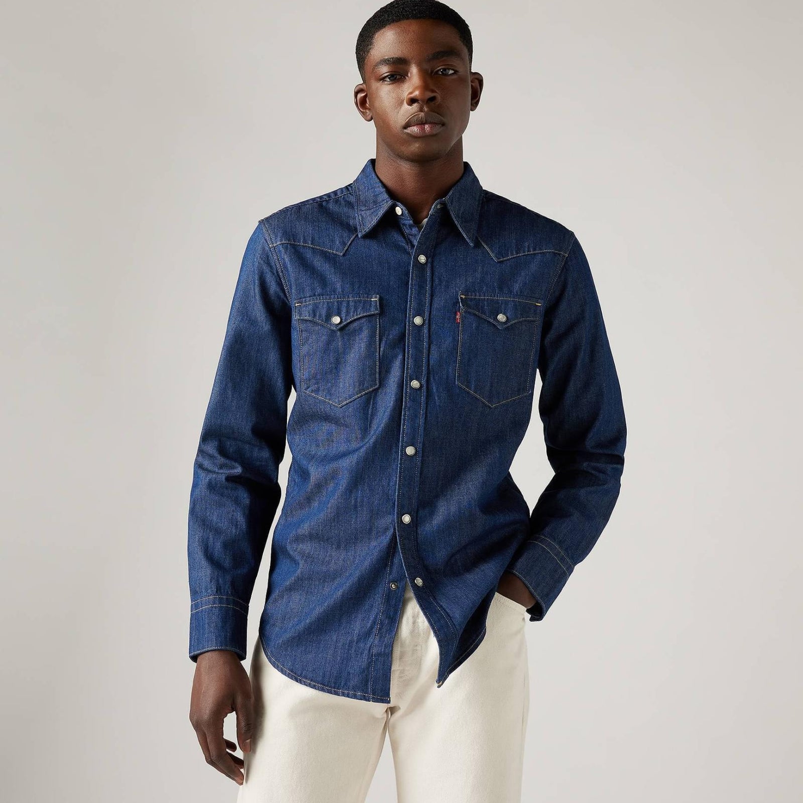 levi's® 男子西式牛仔襯衫 857440000XS- Red Cast Rinse Marbled T2 H2 19 – Levi's 香港