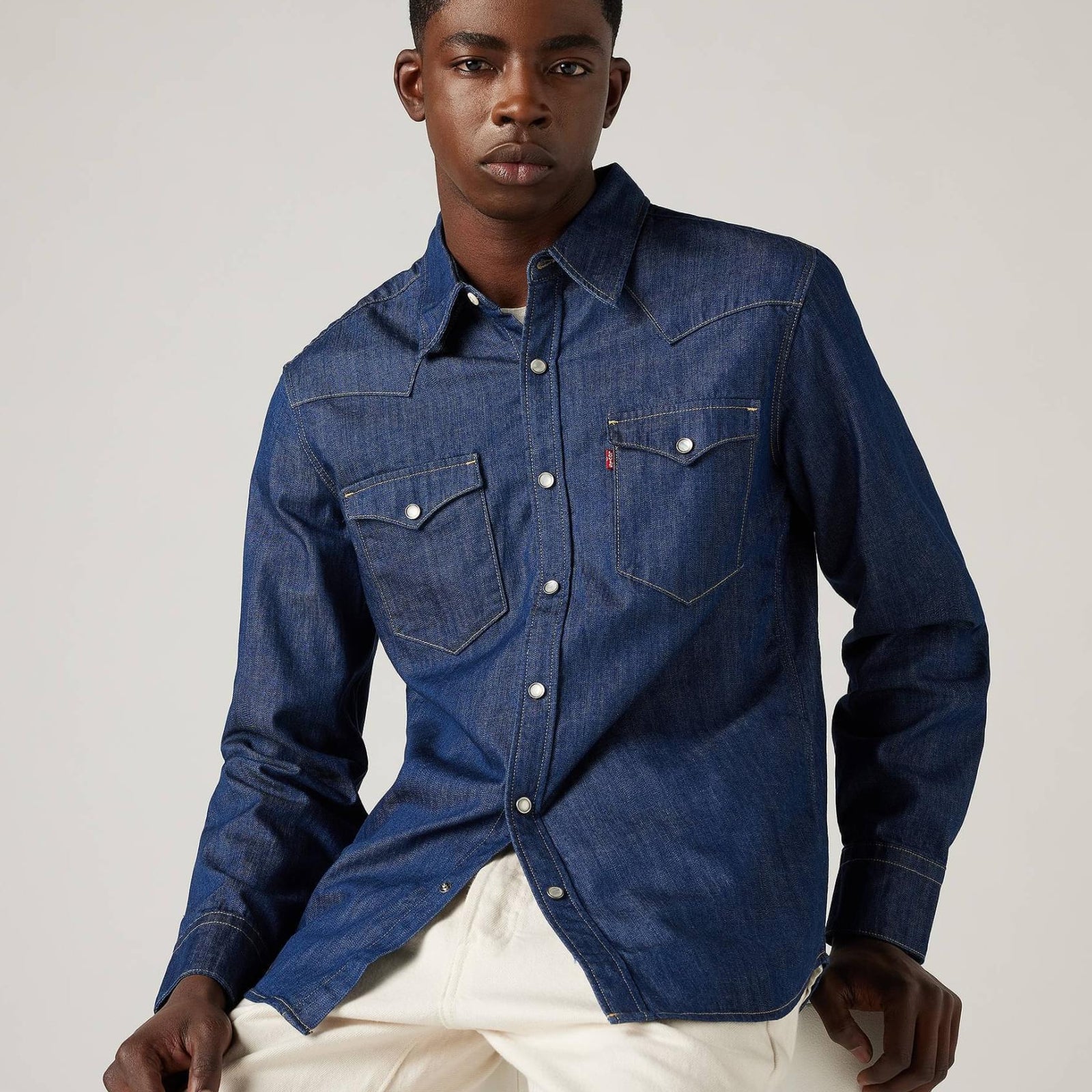 levi's® 男子西式牛仔襯衫 857440000XS- Red Cast Rinse Marbled T2 H2 19 – Levi's 香港